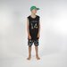 Hello Stranger Baller Muscle Tee - Black Palms