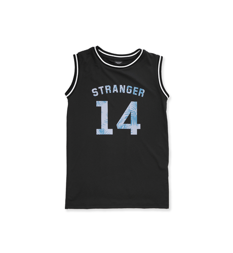 Hello Stranger Baller Muscle Tee - Black/Purple