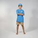 Hello Stranger People Of The Sun Box Tee - Blue