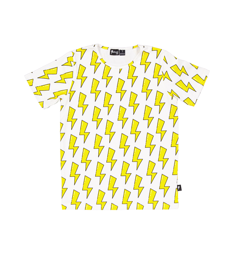 Radicool Dude Lightning Tee - White/Yellow