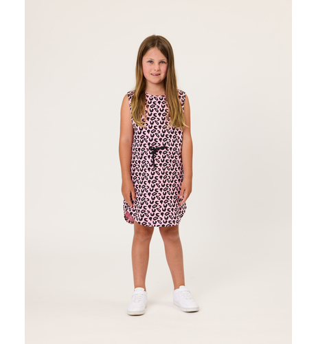 Kissed By Radicool Leopard Resort Dress - Pink/Black