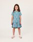 Kissed By Radicool Leopards Frill Dress - Teal