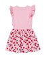 Kissed By Radicool Cherry Love Twirl Dress - Pink/Red