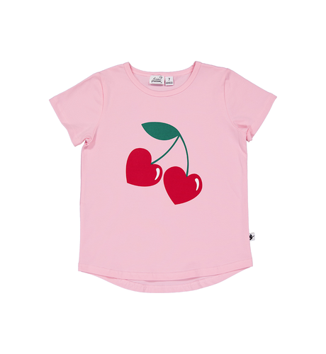 Kissed By Radicool Cherry Love Tee - Pink