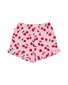 Kissed By Radicool Cherries Frill Short - Pink/Red