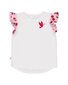 Kissed By Radicool Cherry Frill Tee - White/Pink