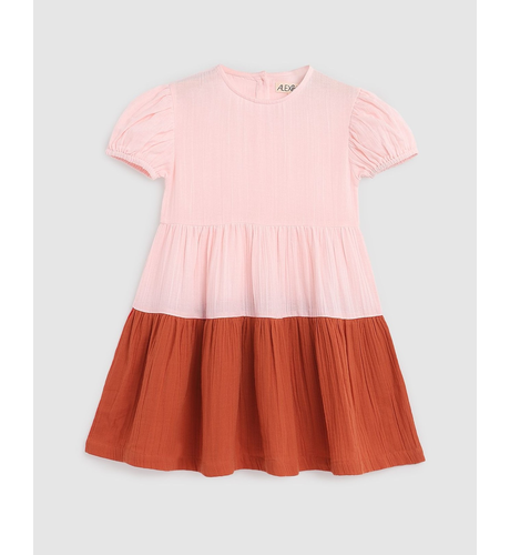 Alex & Ant Clara Dress - Petal Pink/Flame Red