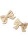 Nature Baby Bow Hair Clips 2 Pk- Golden Stripe