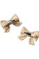 Nature Baby Bow Hair Clips 2 Pk- Golden Stripe