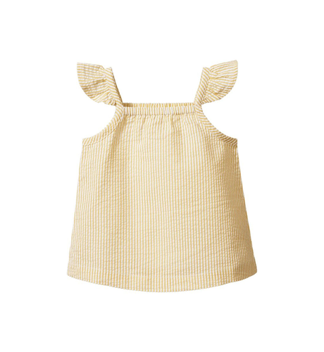 Nature Baby Petal Top- Golden Stripe