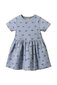 Nature Baby Saturday Dress - Ribbons Zen Blue Print