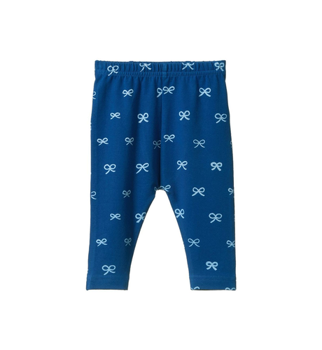 Nature Baby Leggings - Ribbons Blue Print