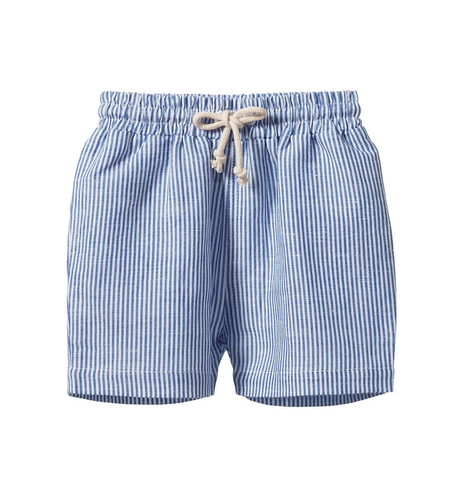 Nature Baby James Shorts Linen - Blue Stripe