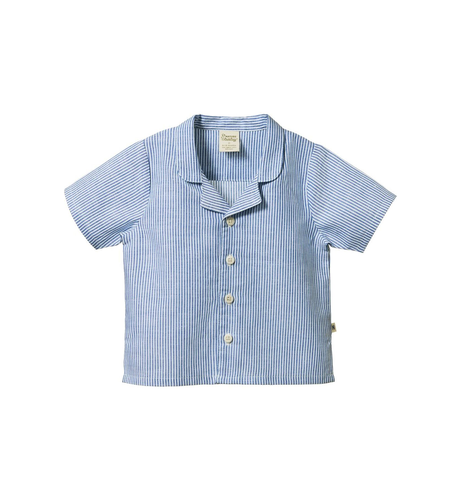 Nature Baby Guthrie Shirt - Blue Stripe