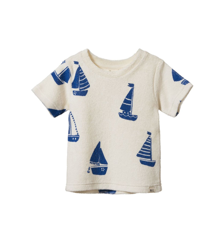 Nature Baby River Tee Terry- Regatta Print Terry