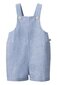 Nature Baby Tucker Shortie Overalls - Blue Stripe
