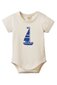 Nature Baby Stretch Jersey S/S Bodysuit - Sail Boat Print