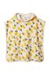 Nature Baby Org Cotton Poncho Towel - Lemon Print Terry