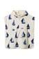Nature Baby Org Cotton Poncho Towel- Regatta Print Terry