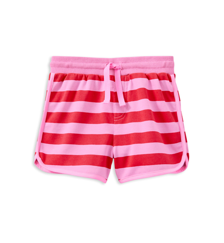 Milky Cherry Stripe Short - Pink