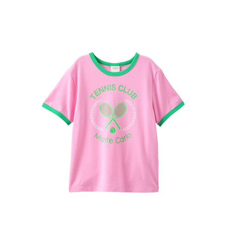 Milky Monaco Tennis Club Tee - Pink