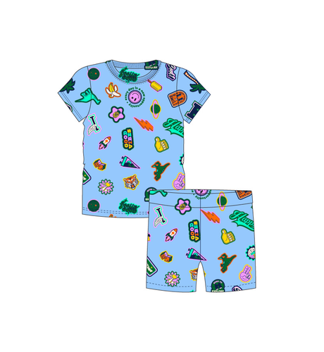 Milky Happy PJs - Blue Bell