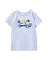 Milky Retro Tiger Tee - Ice Blue