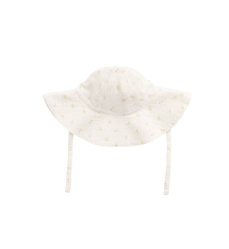 Jamie Kay Org. Cotton Muslin Noelle Hat - Vintage Ditsy