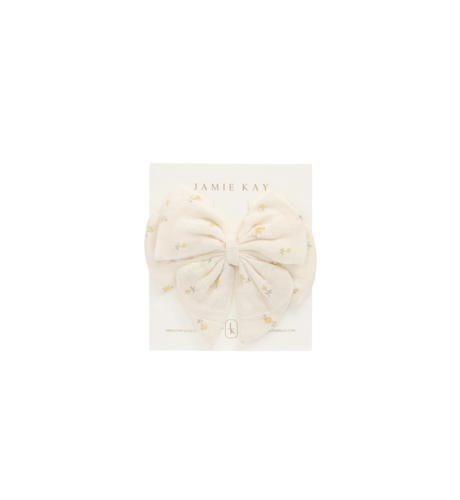 Jamie Kay Org. Cotton Muslin Annalise Bow - Vintage Ditsy