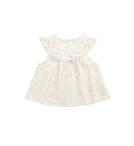 Jamie Kay Org. Cotton Muslin Annalise Top - Vintage Ditsy