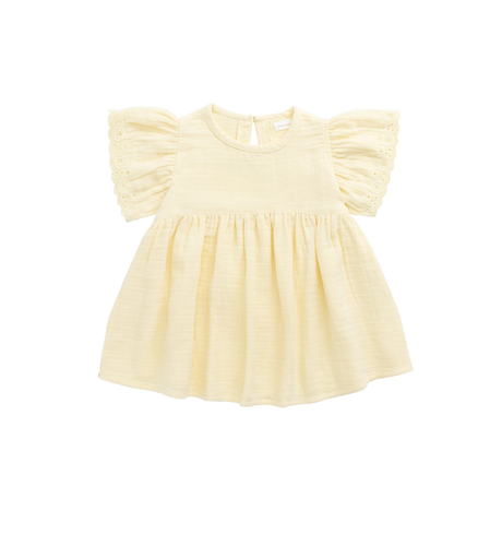 Jamie Kay Org. Cotton Muslin Phillipa Dress - Sunshine