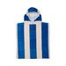 Crywolf Hooded Towel - Deep Sea Stripe