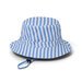 Crywolf Reversible Bucket Hat Sky - Blue Stripe