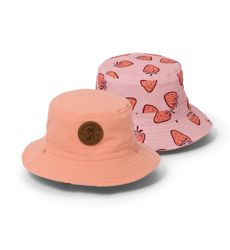Crywolf Reversible Bucket Hat - Strawberry Splash