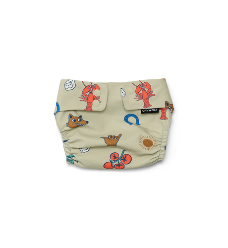 Crywolf Reusable Swim Nappy - Lucky Days Sage