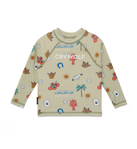 Crywolf Baby Rash Vest - Lucky Days Sage