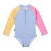 Crywolf Long Sleeve Swimsuit - Pop Colourblock