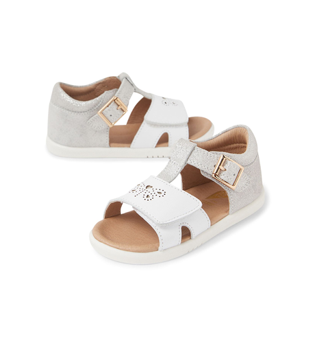 Bobux I-Walk Haven Sandal - Silver-White