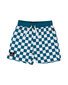 Radicool Dude Chequerboard Boardies - Petrol/White