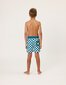 Radicool Dude Chequerboard Boardies - Petrol/White