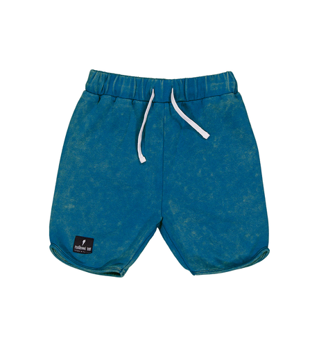 Radicool Dude Petrol Acid Wash Shorts - Petrol