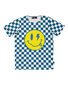 Radicool Dude Smiley Chequerboard Tee - Petrol/White