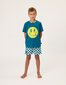 Radicool Dude Smiley Bolt Tee - Petrol