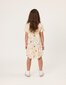 Kissed By Radicool Flamingoes Frill Dress - Buttercream