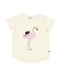 Kissed By Radicool Flamingo & Friend Tee - Buttercream