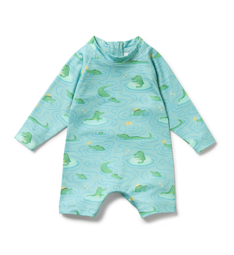 Wilson & Frenchy Sunny Scales One Piece Boyleg Swimsuit