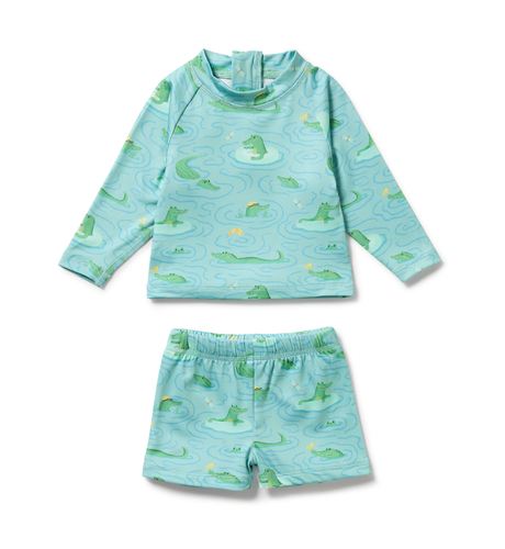 Wilson & Frenchy Sunny Scales Rashie Swim Set
