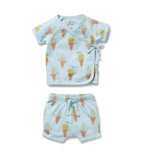 Wilson & Frenchy Frosty Friends Kimono Set