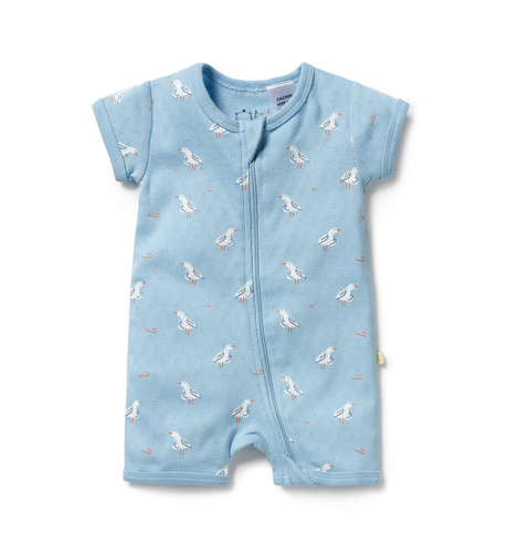Wilson & Frenchy Sunny Seagulls Pointelle Boyleg Zipsuit