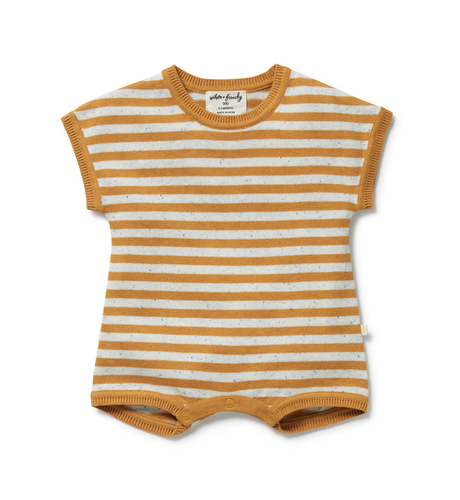 Wilson & Frenchy Golden Wave Stripe Knitted Growsuit
